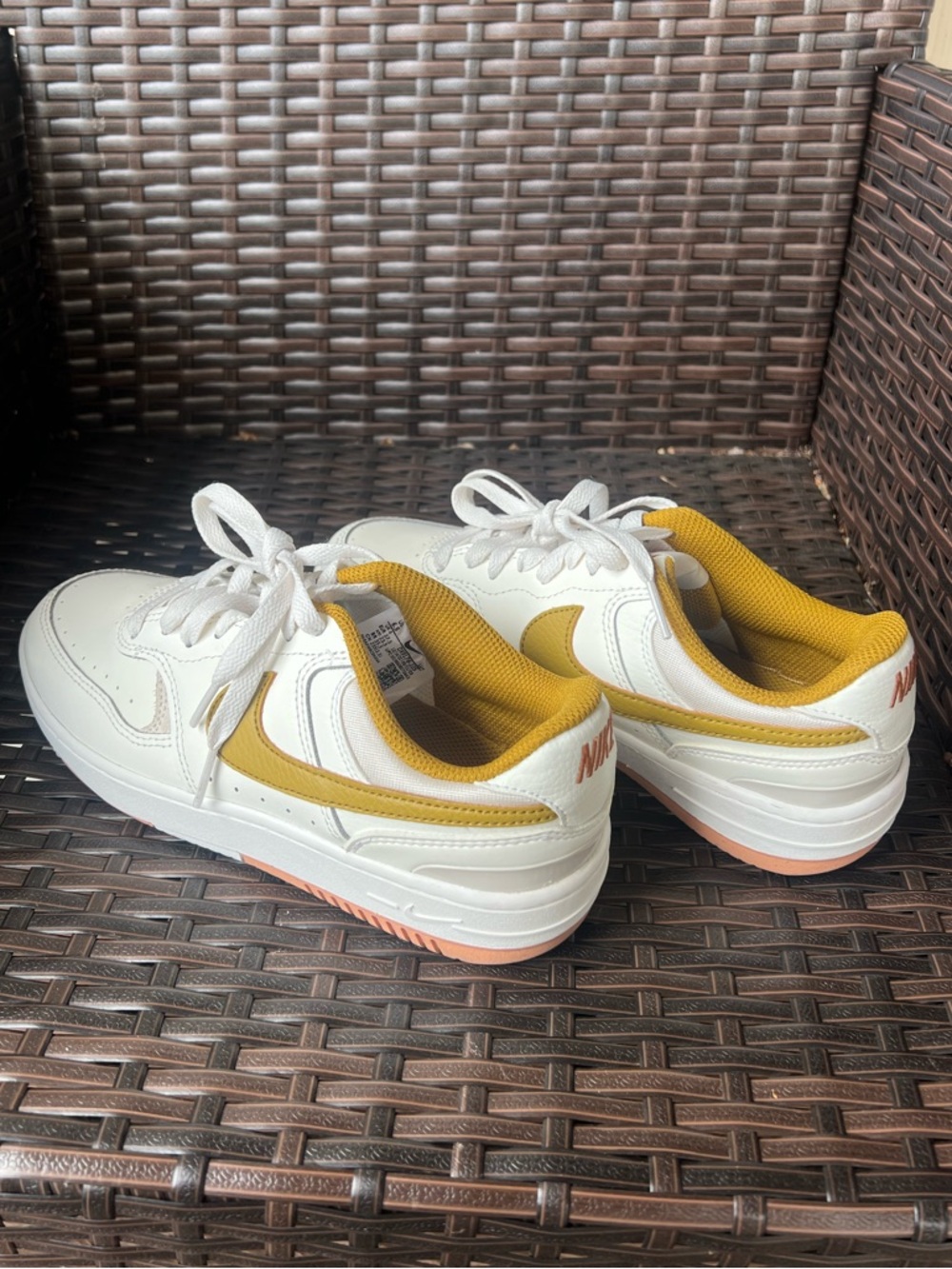 Nike Women’s Gamma Force Sneakers, Sail Bronzine, 6.5